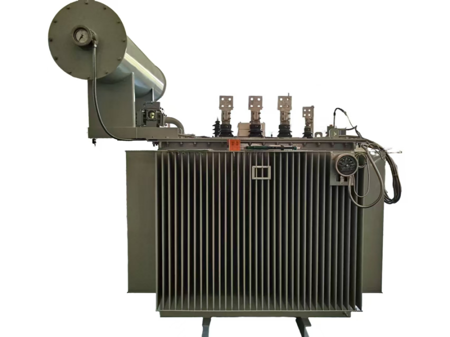 Three-phase oil-immersed electric power transformer
