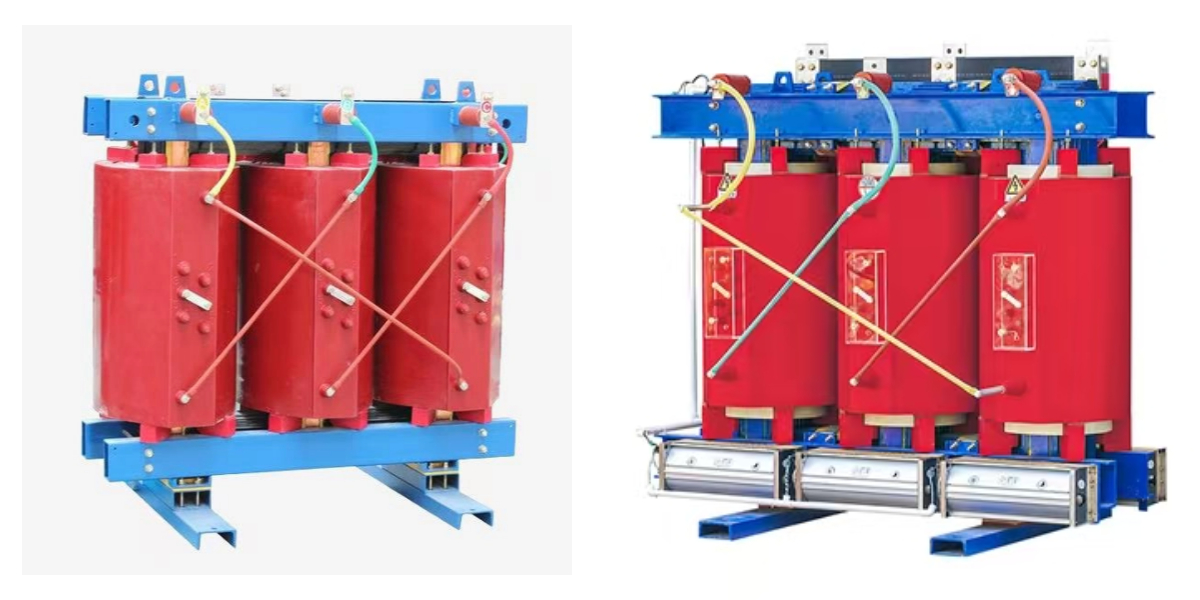 dry type transformer installed on site